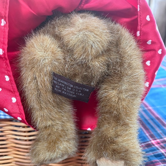 Sweetie Pie Teddy Bear with Red and White Dress - Picture 7 of 8